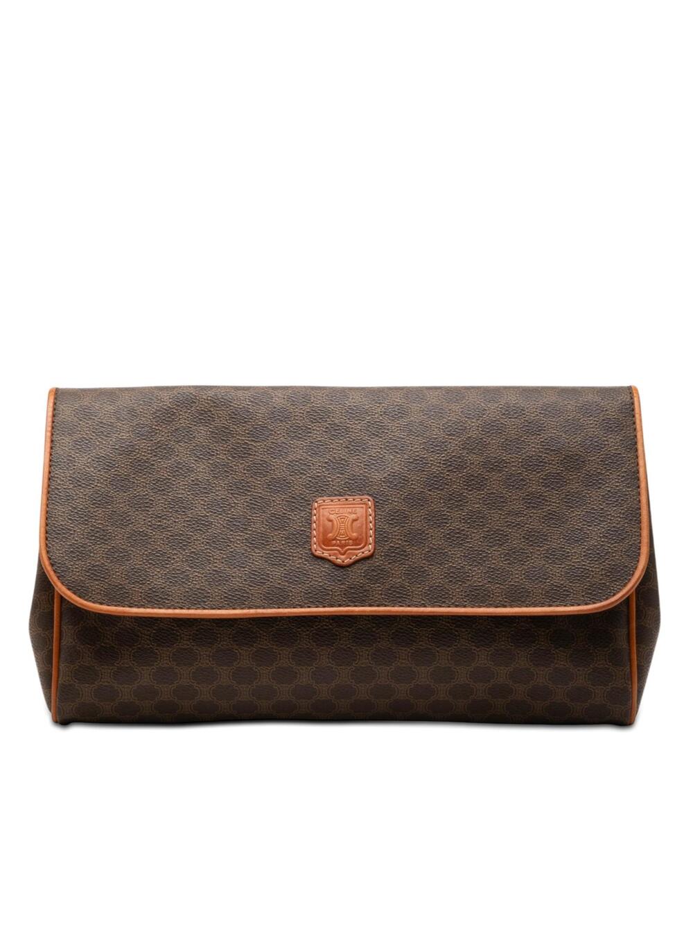 Celine Macadam Coated Canvas Clutch #357650C39B